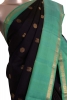 Pure Handloom Butta Contrast Kanjeevaram Silk Saree